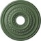 Ekena Millwork Orleans Ceiling Medallion (Canopies up to 4 5/8"), 17 5/8"OD X 3 5/8"ID X 1 7/8"P, Athenian Green CM17OLAGF - alternate 1
